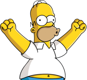 homer-excited
